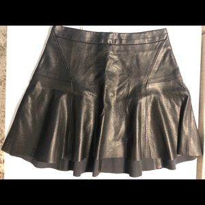 Sam Edelman Black Leather Skirt